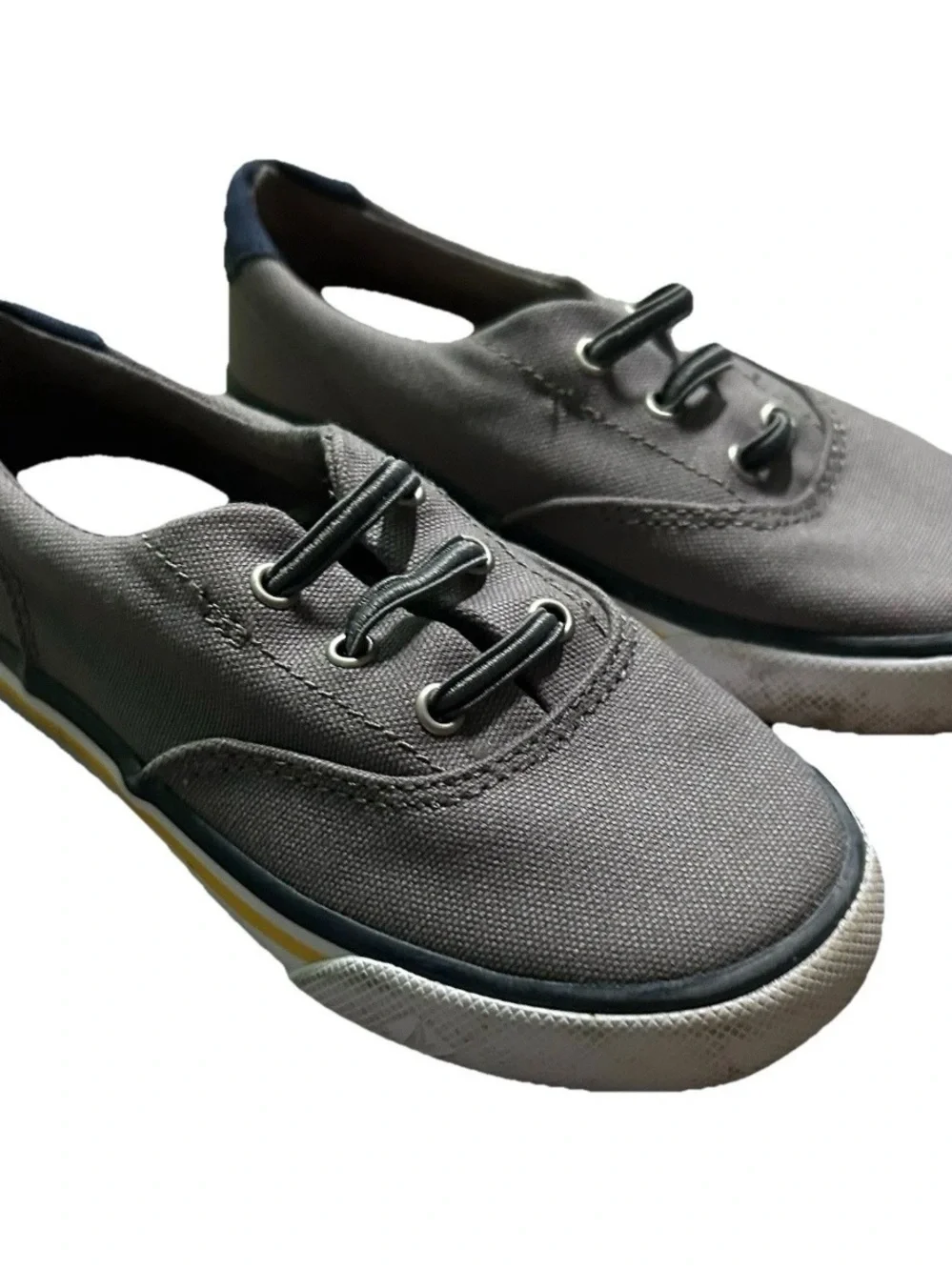 Toddler Boy Sperry Grey Grey Canvas Sneakers Size 10.5
